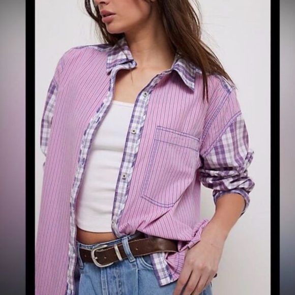 We The Free Tops - Free People We The Free Montauk Gingham  Button-Up Shirt